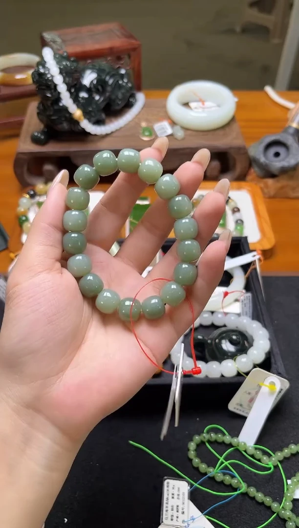 未镶嵌手串和田玉卡12且末蓝调 老型