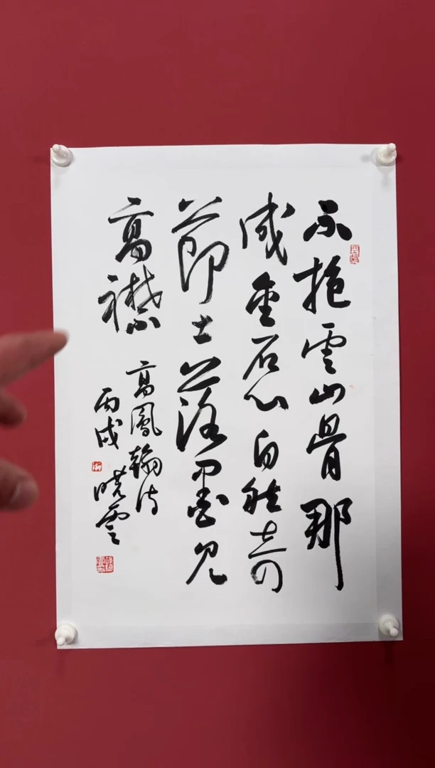 书法不抱云山骨书法