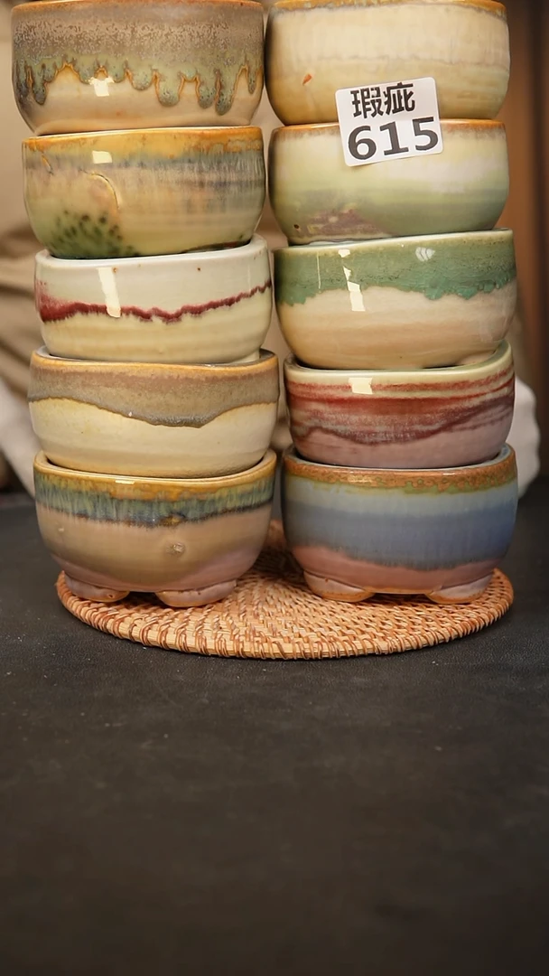 【闪购商品】瓷片615任意一只，泥泥手工花盆