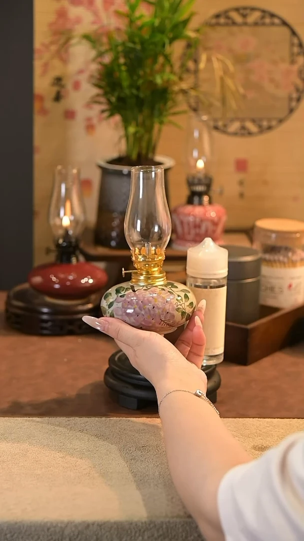 景德镇陶瓷油灯摆件