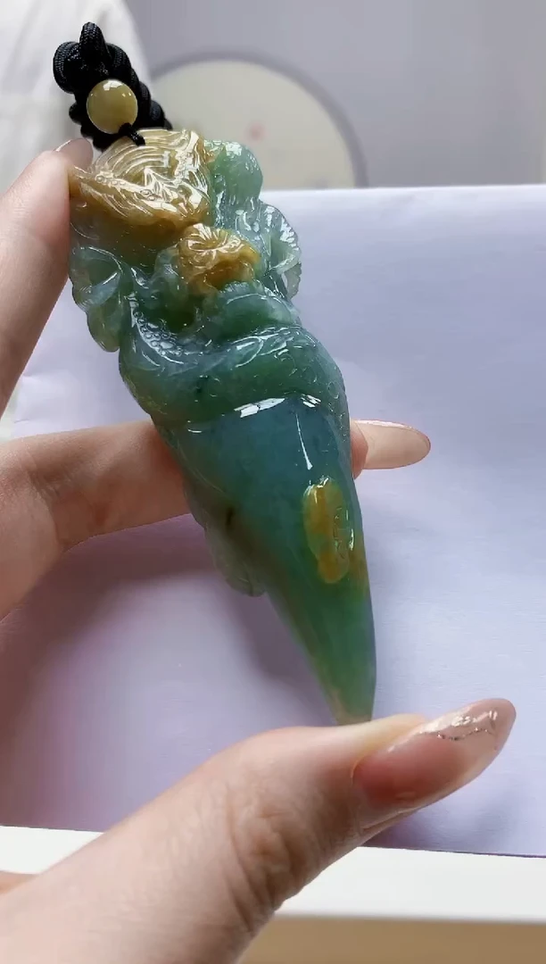 未镶嵌定制翡翠5028jw-毛货挂件79