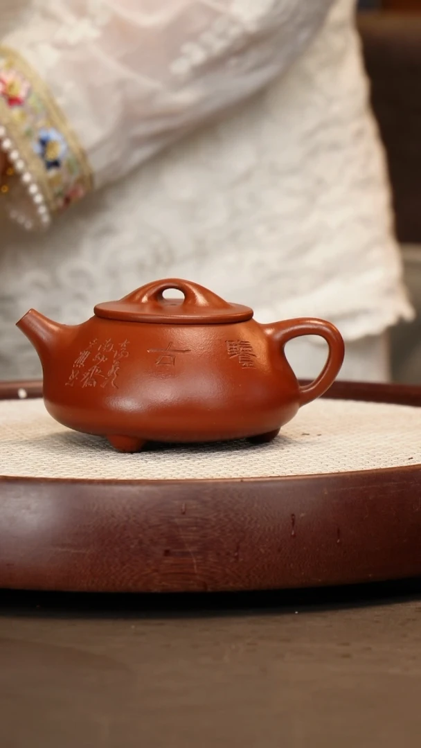 茶壶紫砂【崔燕】大红袍景舟石瓢  400CC