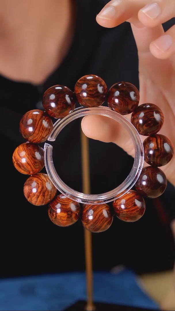 手串/手链黄花梨/降香黄檀天***哈海南黄花梨老料紫油梨2.0