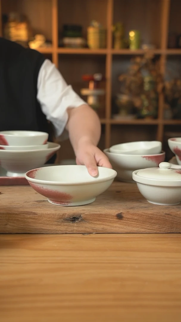 G004郎红系列的7英寸深盘【壶