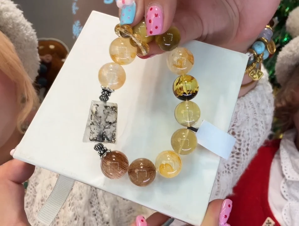 未镶嵌手链水晶黑糖kiki