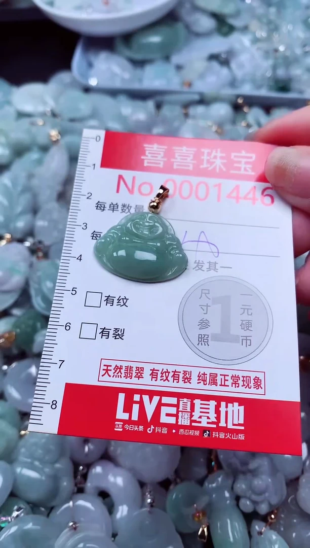 吊坠(不含链)未镶嵌翡翠1446