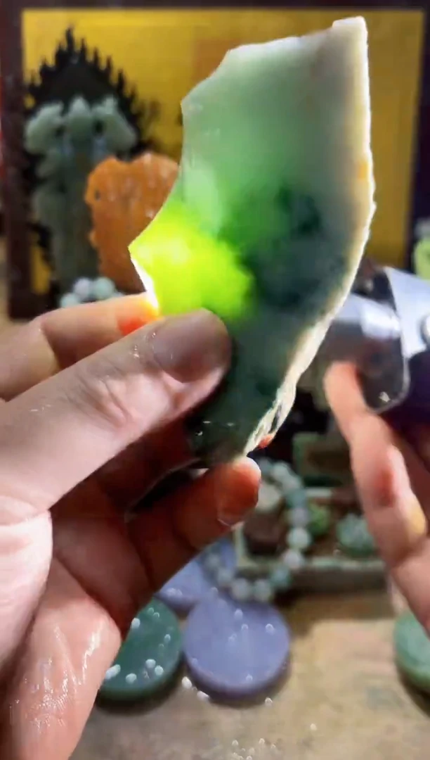 未镶嵌挂件翡翠A货常璀7914