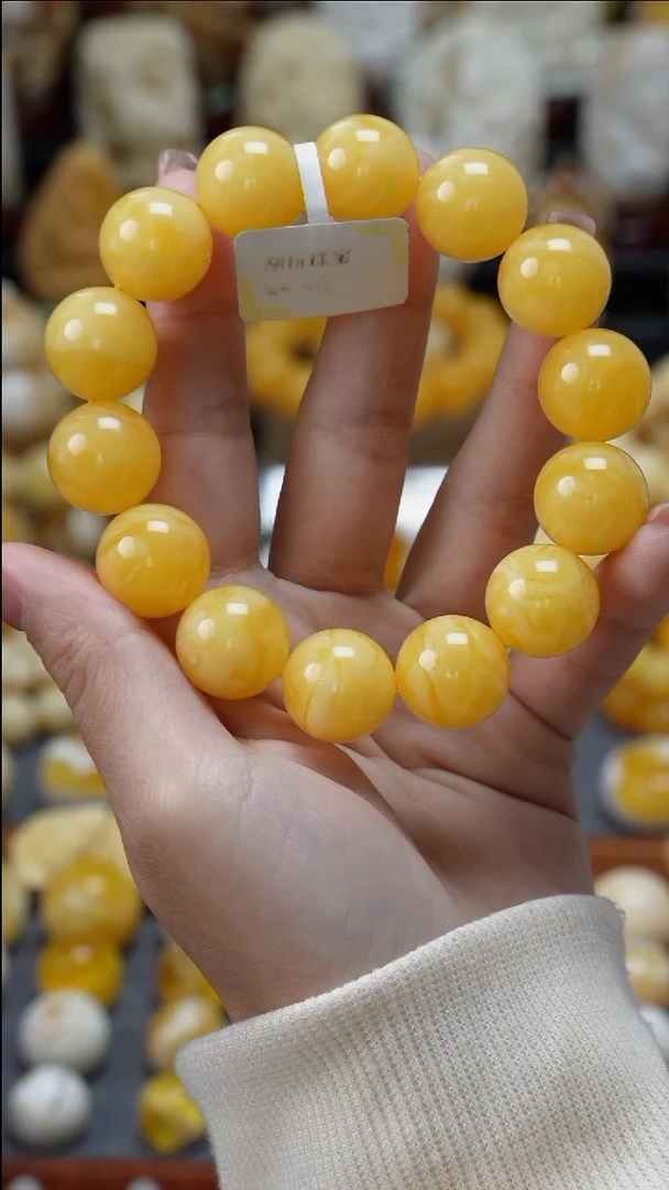 手链琥珀未镶嵌原矿天然琥珀蜜蜡