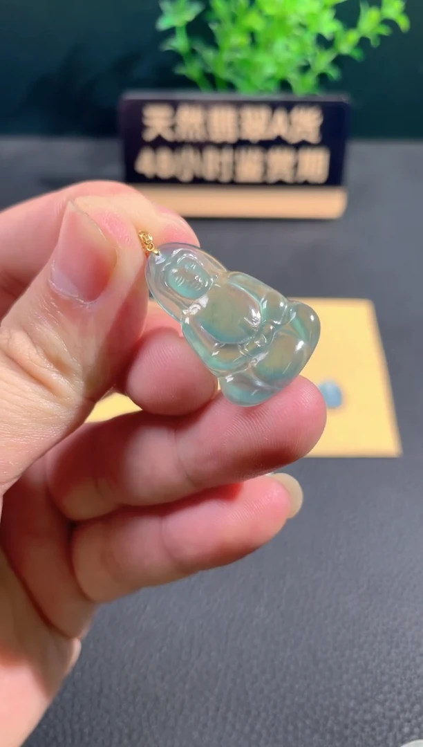 【闪购商品】翡翠颈饰18K金镶嵌多样性发货