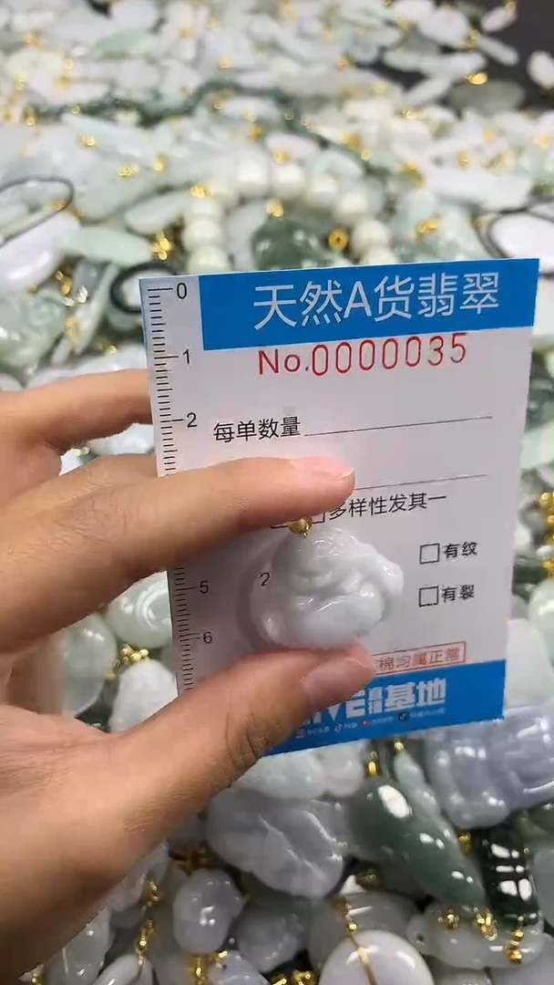 颈饰未镶嵌翡翠净货挂件-0035