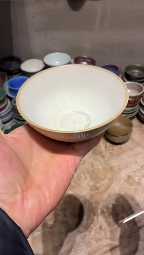 瓷片袁**味307凌霄万福碗2个