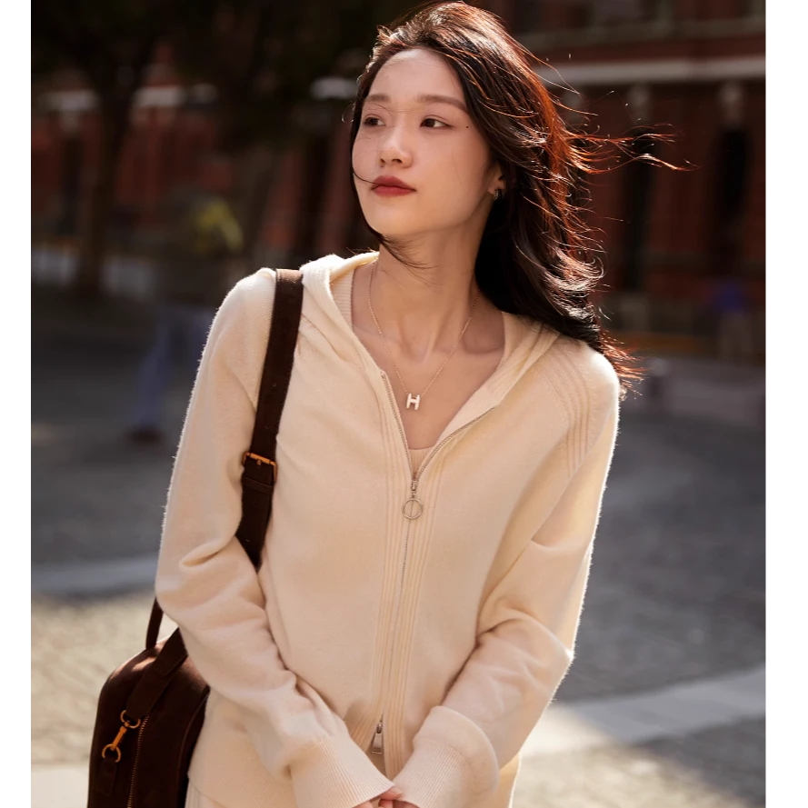 笑涵阁自制｜ROW风拉链开衫针织衫2025新款拉链上衣女ZWN765239VG