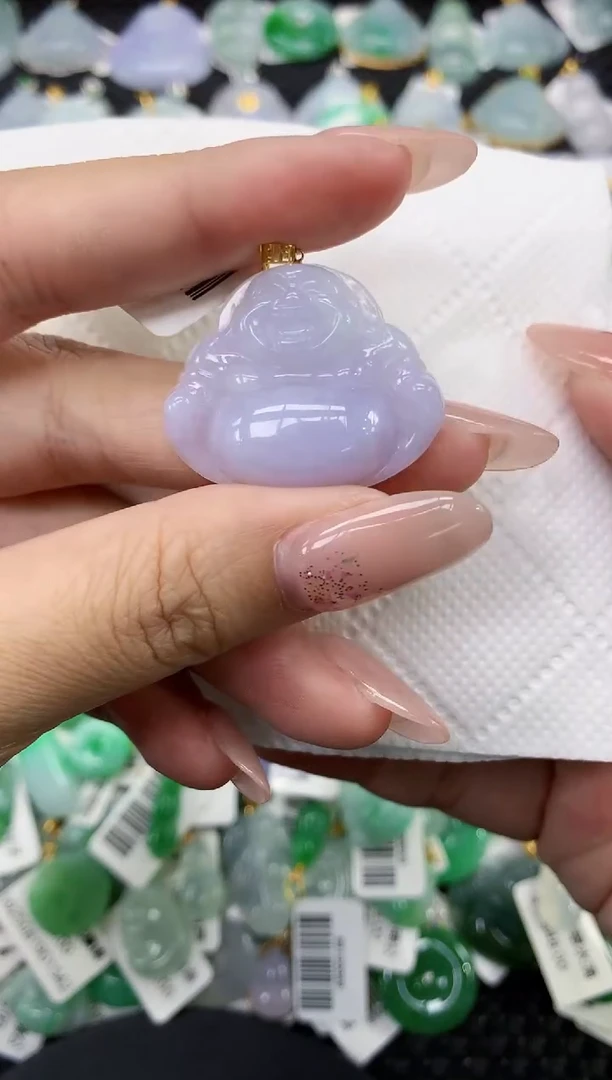 颈饰18K金镶嵌翡翠1111111111