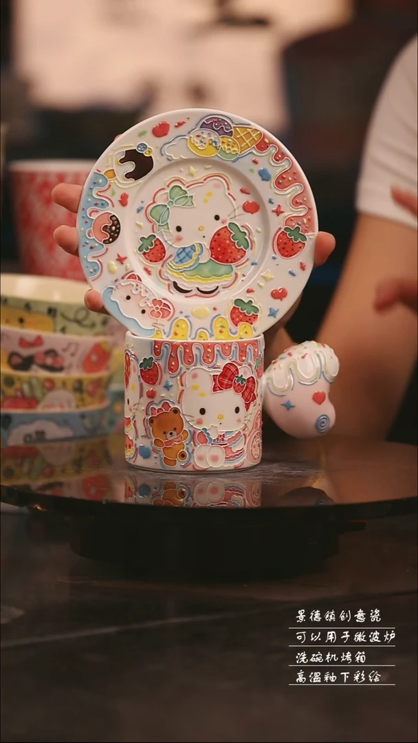 陶瓷景德镇可爱设计师款陶瓷