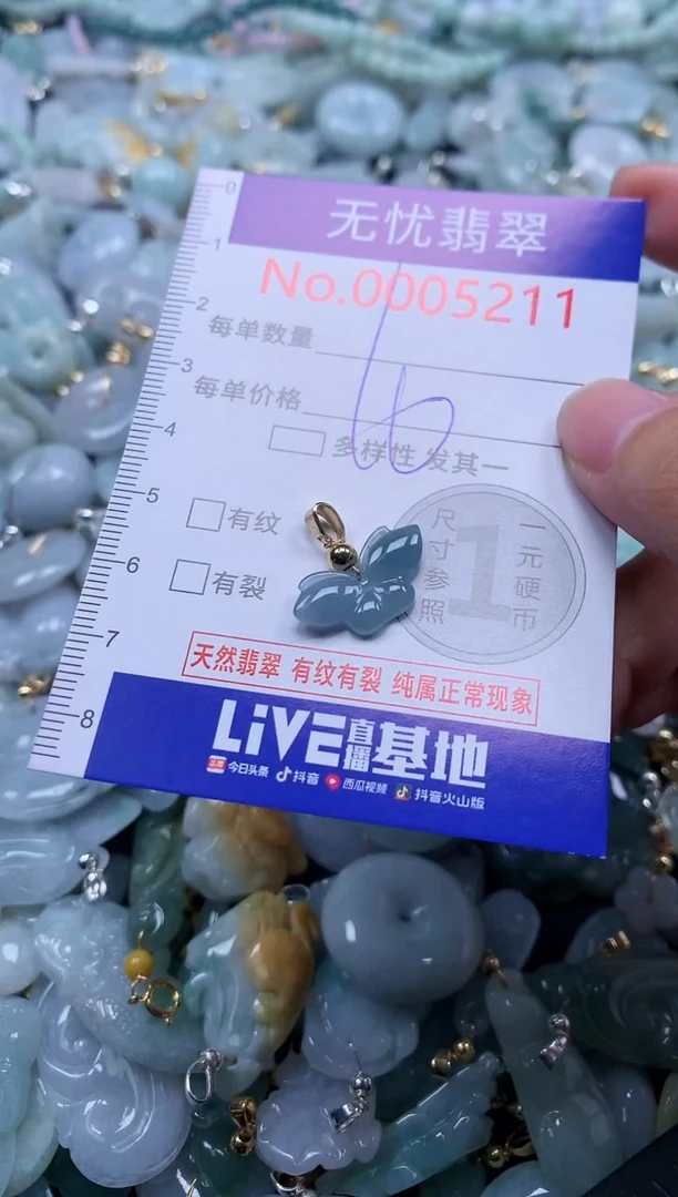 翡翠未镶嵌吊坠(不含链)5211