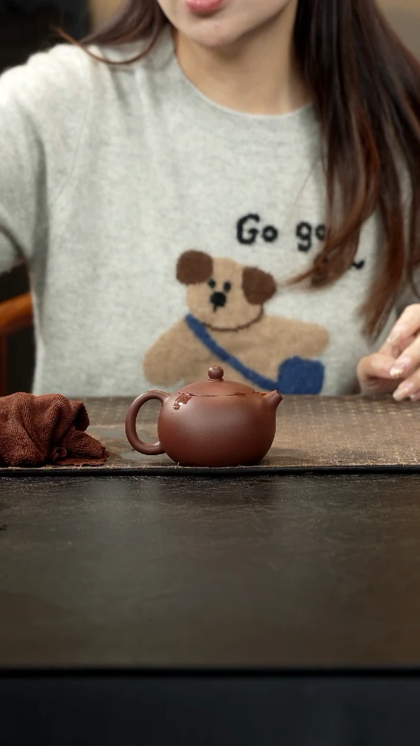 茶壶紫砂机器局紫泥西施壶150cc