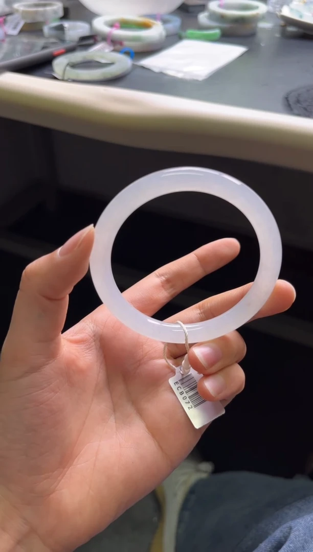 未镶嵌手镯定制翡翠白月光57-60