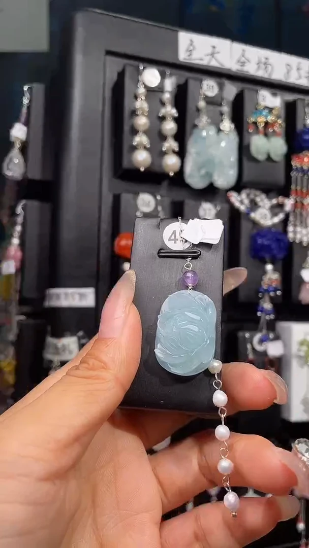 银S925镶嵌耳饰紫晶淡***? 淡漠浮云