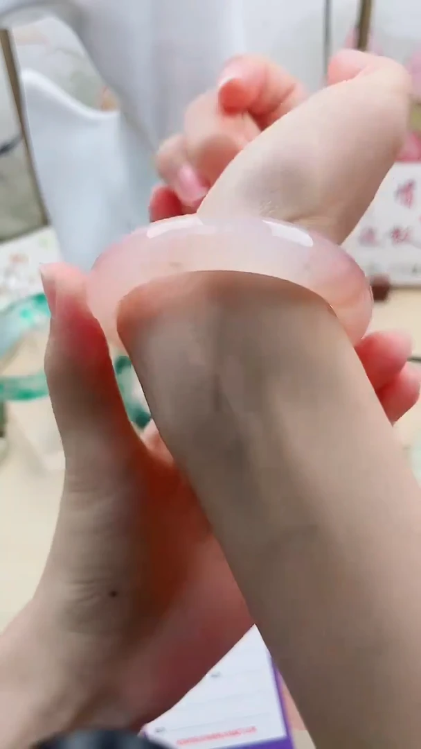 石英质玉手镯未镶嵌L126微色差53.8mm