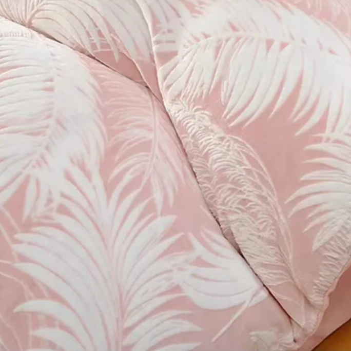 【D粉丝专享】新款宝宝绒被套冬季保暖被罩-（椰枝粉）