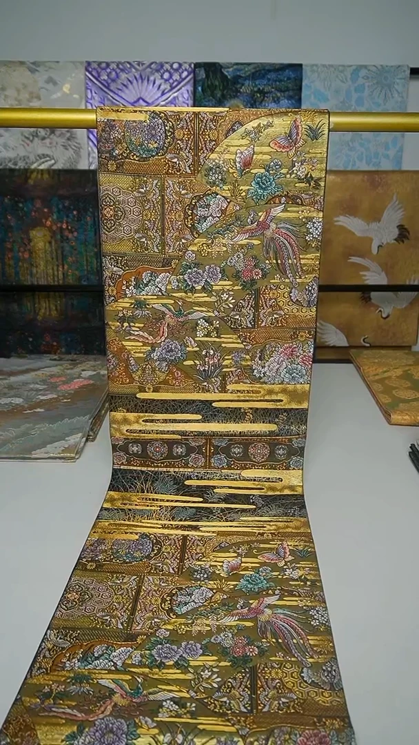 织绣织锦44凤凰花卉