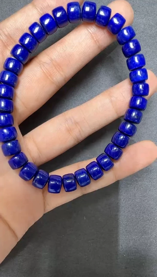 未镶嵌青金石手链约7.5-8mm高品质青金石直切手串