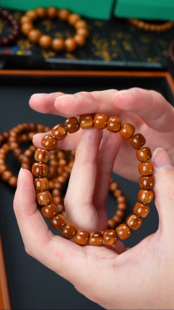 紫金鼠手串实心库克老型9