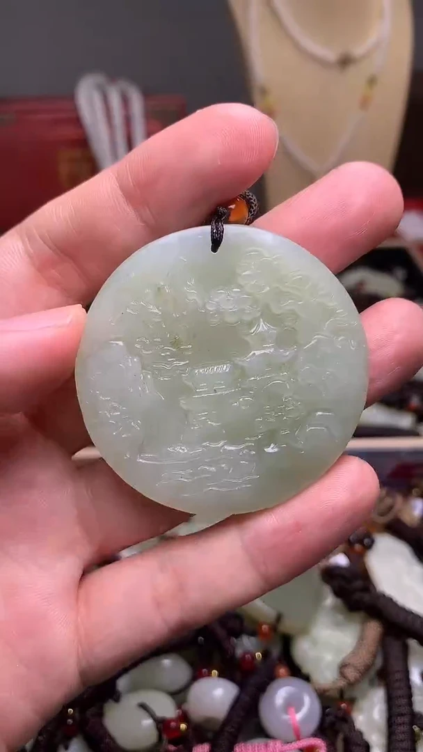 颈饰未镶嵌和田玉新疆料青海料清水和田玉吊坠