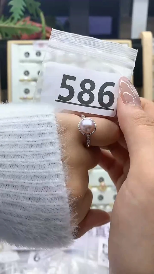 合金珠宝奇石淡水珍珠586