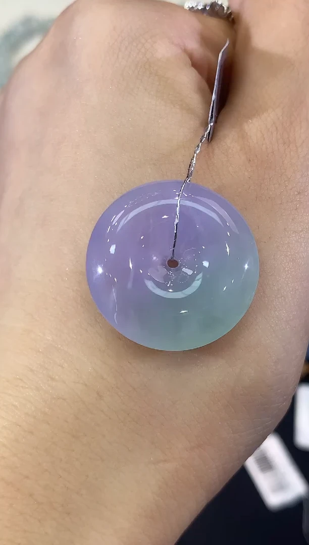 吊坠(不含链)未镶嵌翡翠B207 紫货有色差