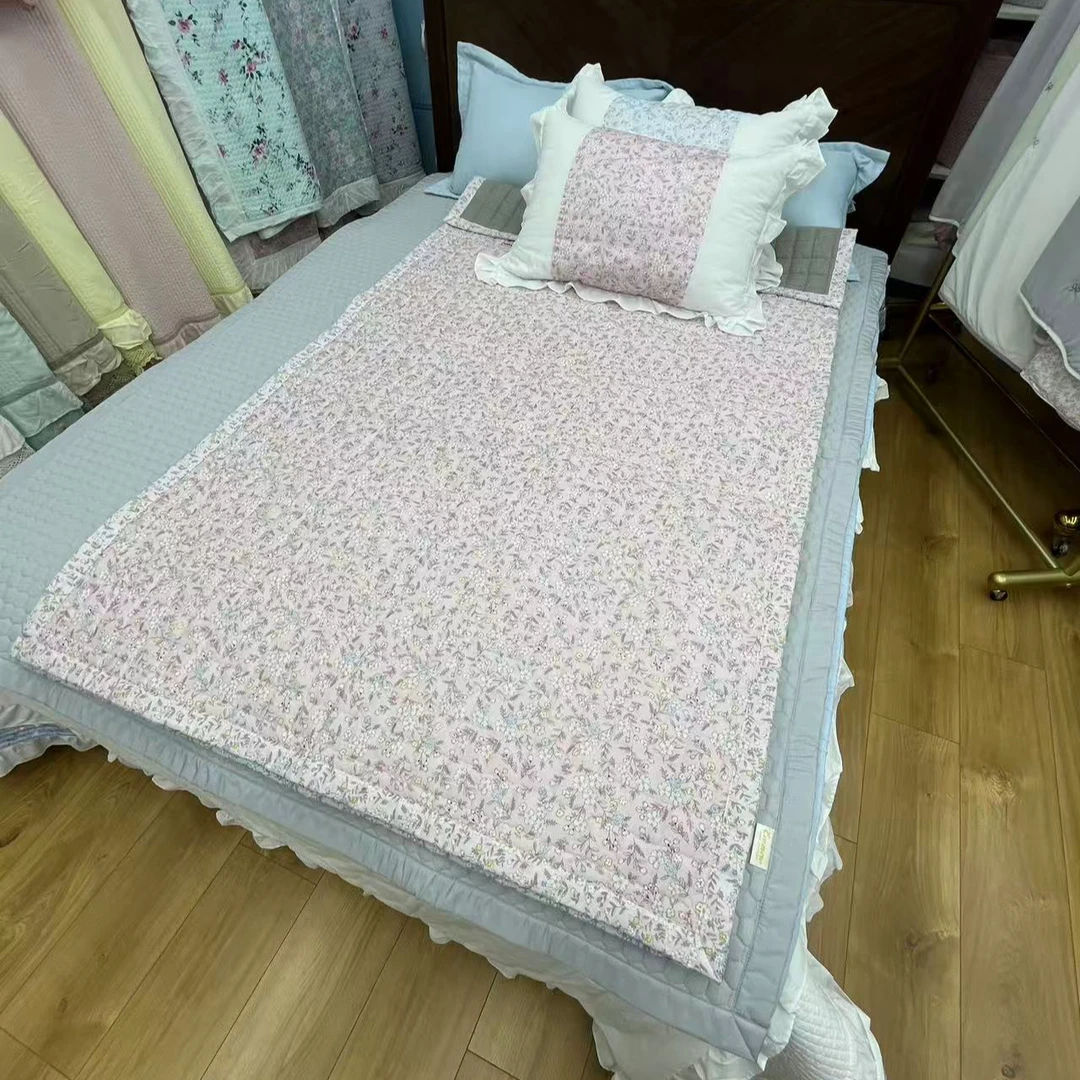 韩国百福细沙棉学生防滑垫2件套防滑垫110*200枕套一个50*70