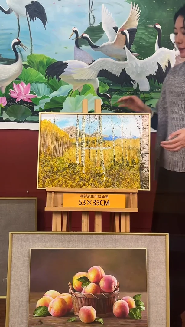 油画【12号】约53*35cm丨朝鲜原创纯手绘孤品油画丨顺丰包邮