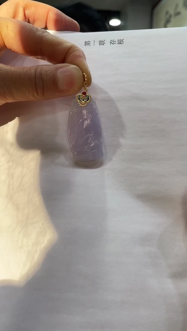 吊坠(不含链)银S925镶嵌翡翠下4