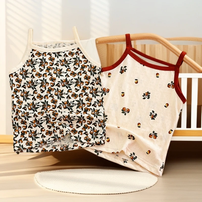 儿童夏季薄款背心女孩无袖背心女童夏季洋气无袖打底背心小背心