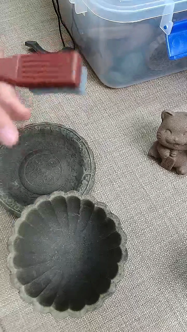 木书斋雅意碗盘子一套瑕