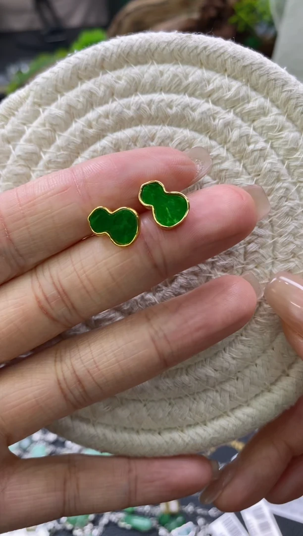 颈饰银S925镶嵌翡翠净货13182