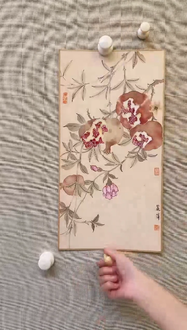 国画y天津人美-张丽萍没骨花鸟1平尺