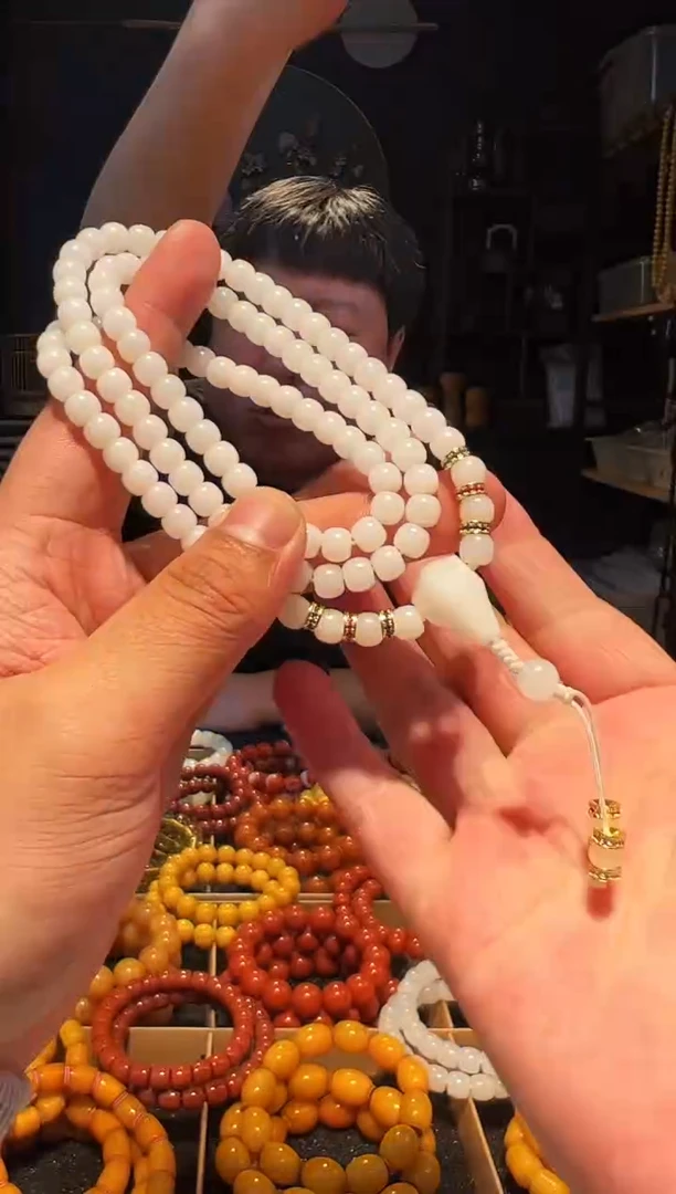 未镶嵌手串和田玉7+老型108