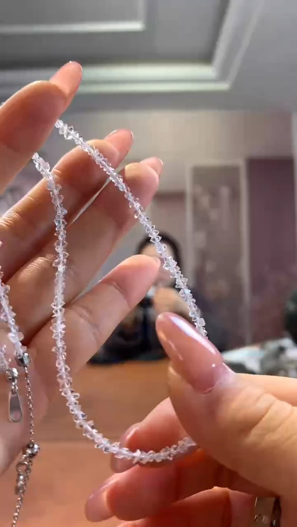 【闪购商品】水晶项链未镶嵌闪灵钻项链