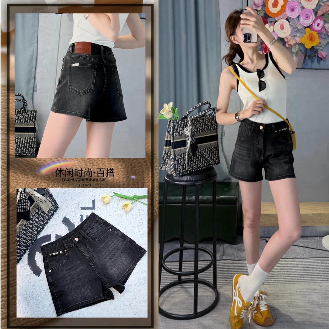 深圳南油高品质''盛夏之恋‘’夏款牛仔短裤显瘦时尚百搭韩版四面弹