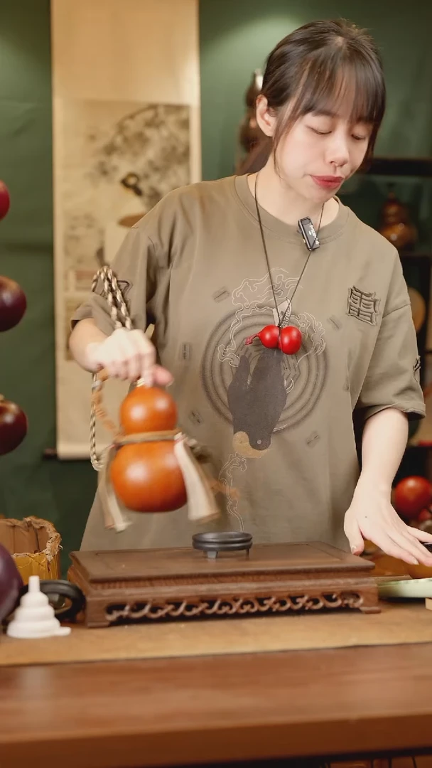 191号精品天然大漆酒葫芦一物一拍~