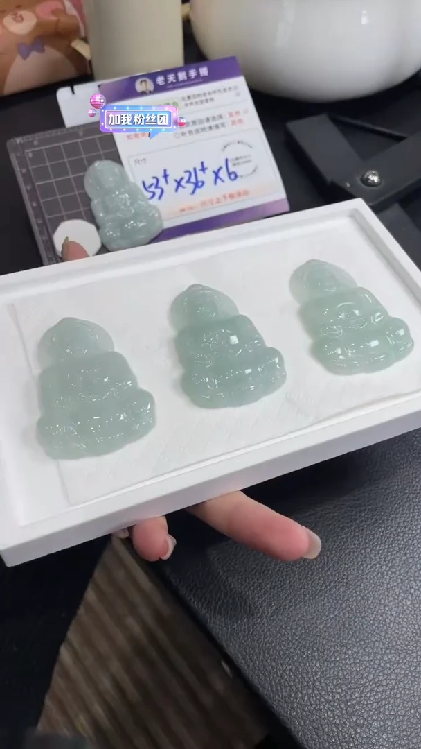 【闪购商品】翡翠颈饰未镶嵌观音配绳13/多样性发其一CP