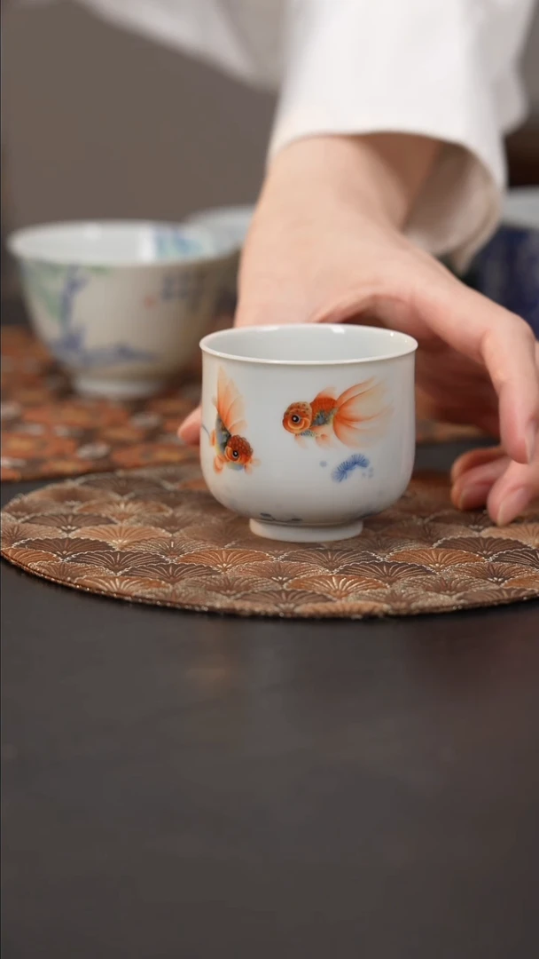 【闪购商品】杯晴山素华青花加彩