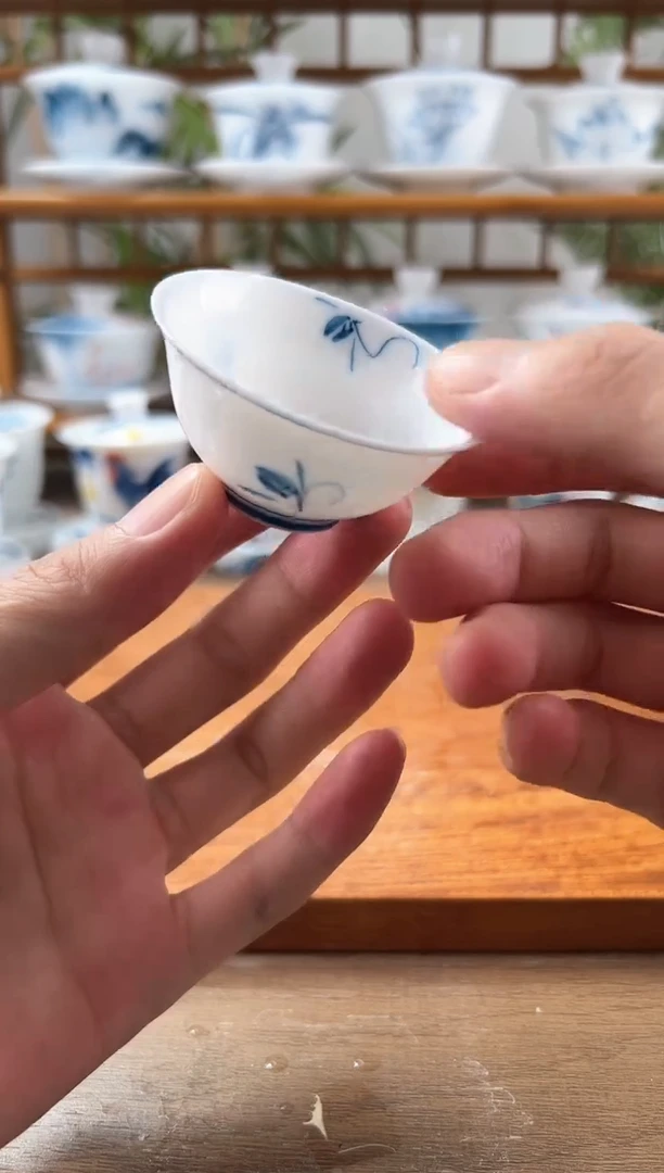 用****7微瑕玉兰小玉兰杯6个