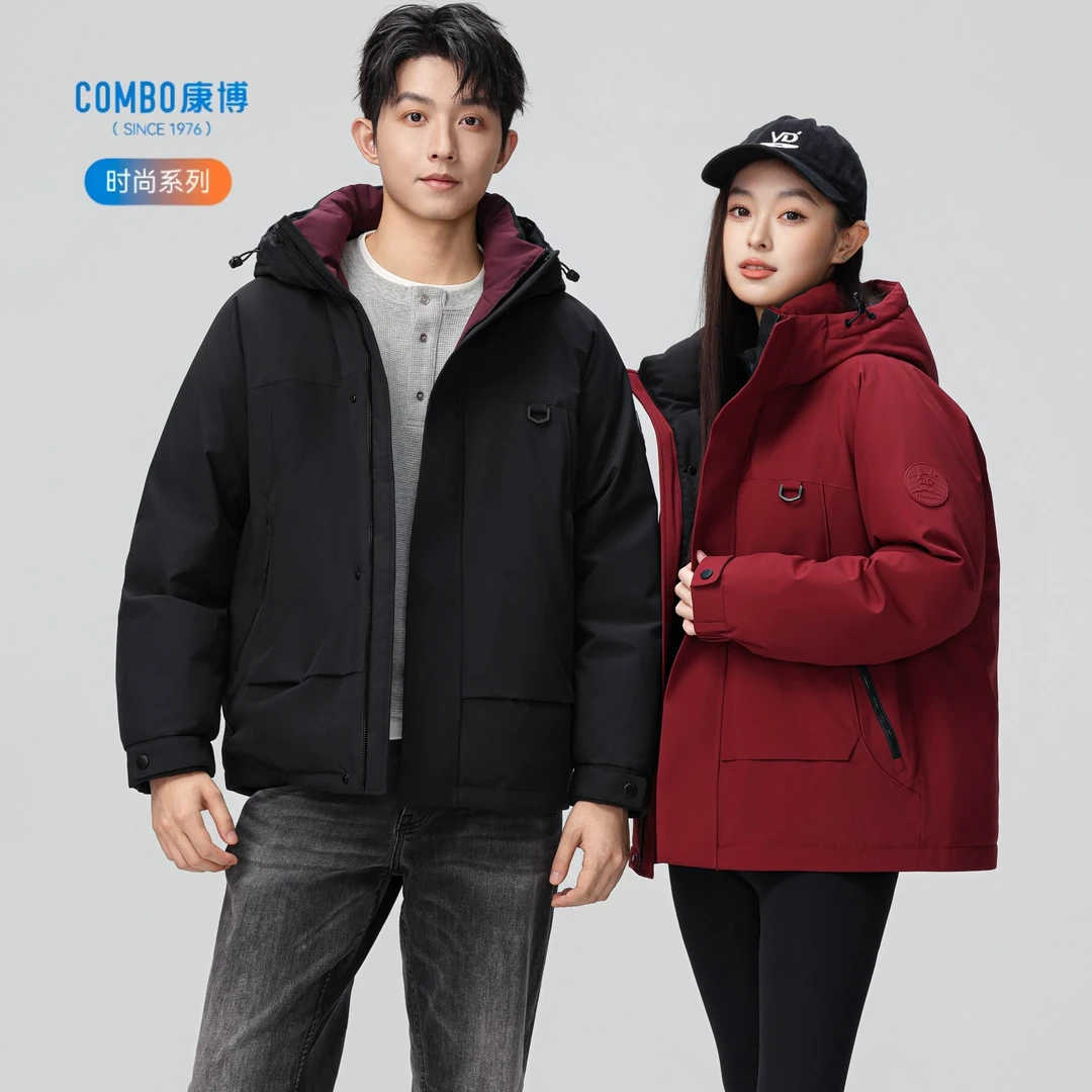 combo/康博2025新款情侣冬季防风时尚冲锋衣保暖男女同款KB6818
