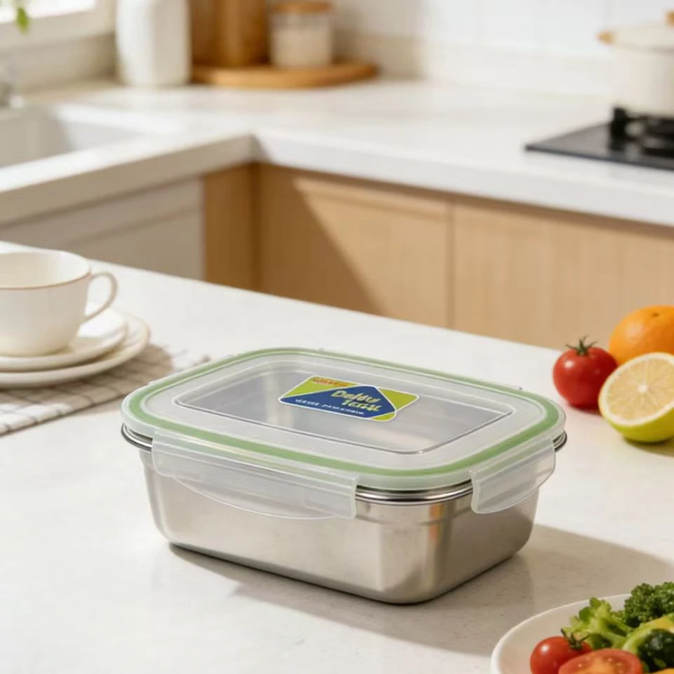 【真304不锈钢！】泡菜国定制款保鲜盒带盖款550ml