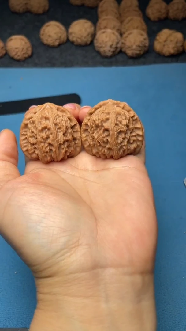 桃核把件w122  白狮子 40尺