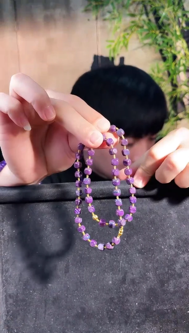 苏纪石（舒俱来）未镶嵌项链k金南非舒俱来老矿