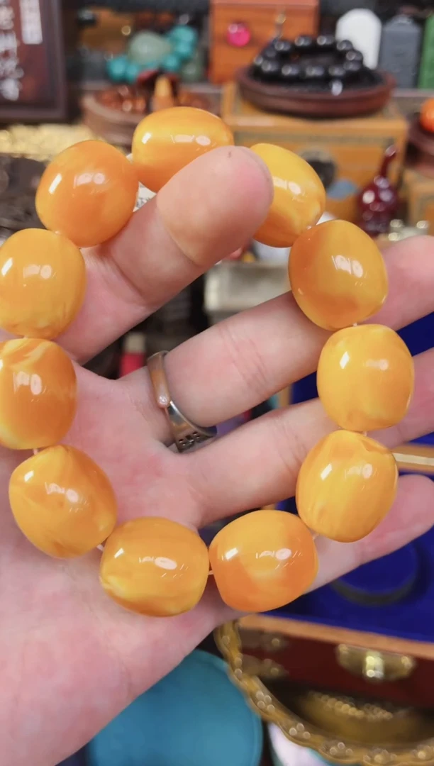 未镶嵌蜜蜡手链精品精品   独具韵味