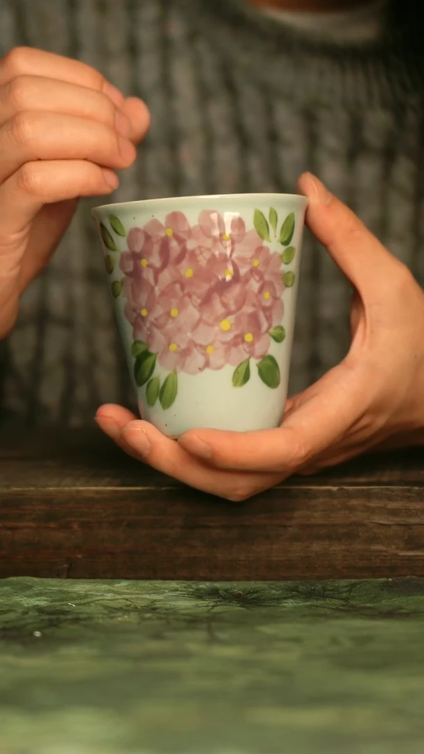 瓷器青诗集手工手绘瓷器
